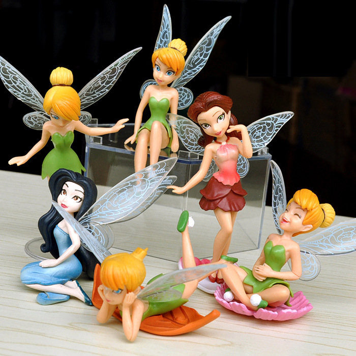 1 Set of 6 Princess Tinker Bell Fairies Family Assemble Figures Dolls Kids Toy Shopee Philippines