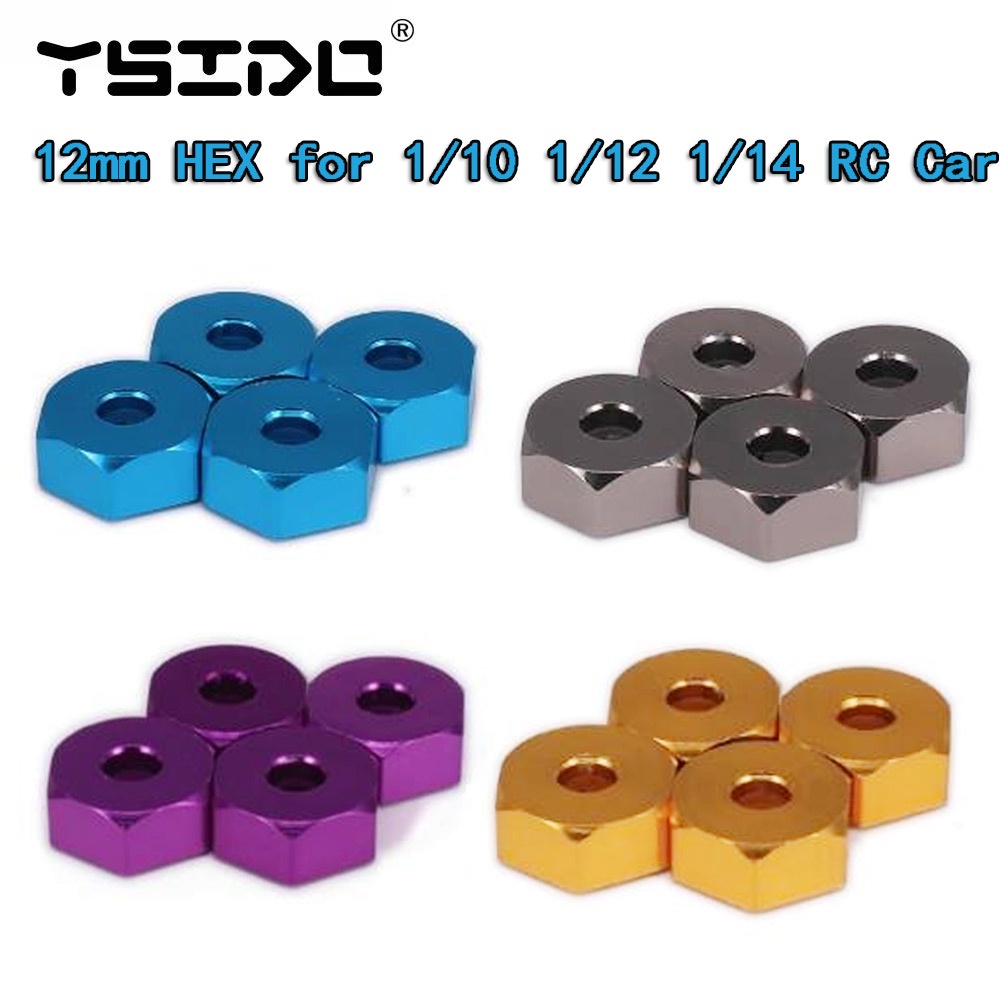 Titanium Wheel Hex Hubs 4pcs Wheel Hex Hub Adapters – Convert 12mm
