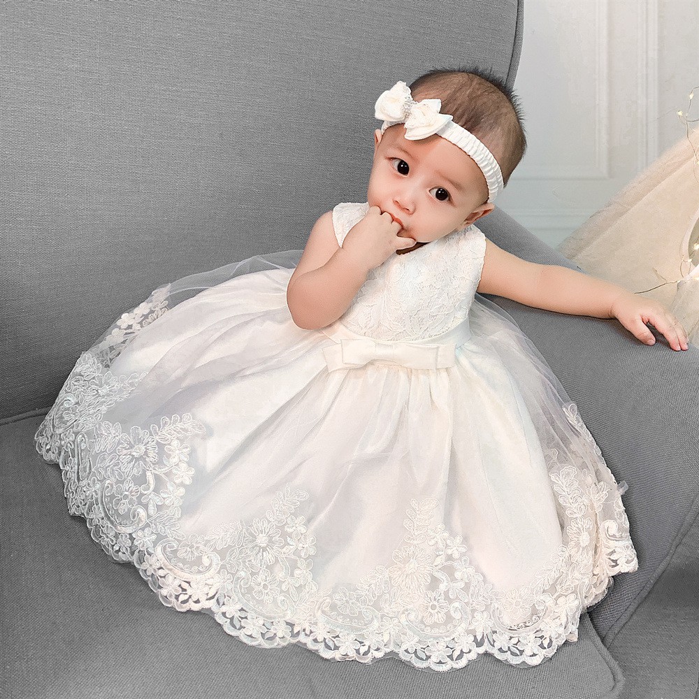 Baby White Dress for Christening Infant Baby Girl Dress Costume Baptism Dresses for 1st Year Birthday Party Wedding Baby Gown Shopee Philippines