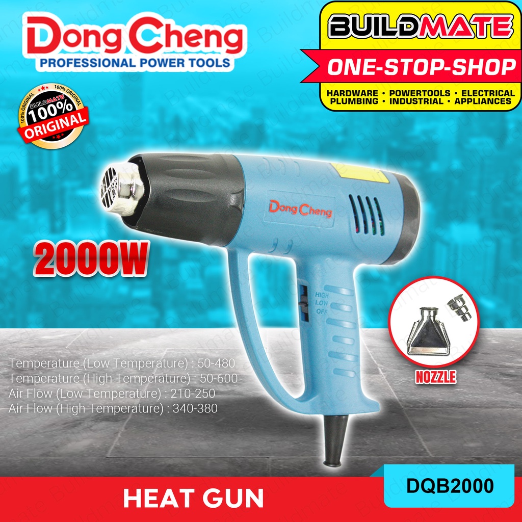 DONG CHENG Hot Air Heat Gun Dryer 2000W DQB2000 with Nozzle Included ...