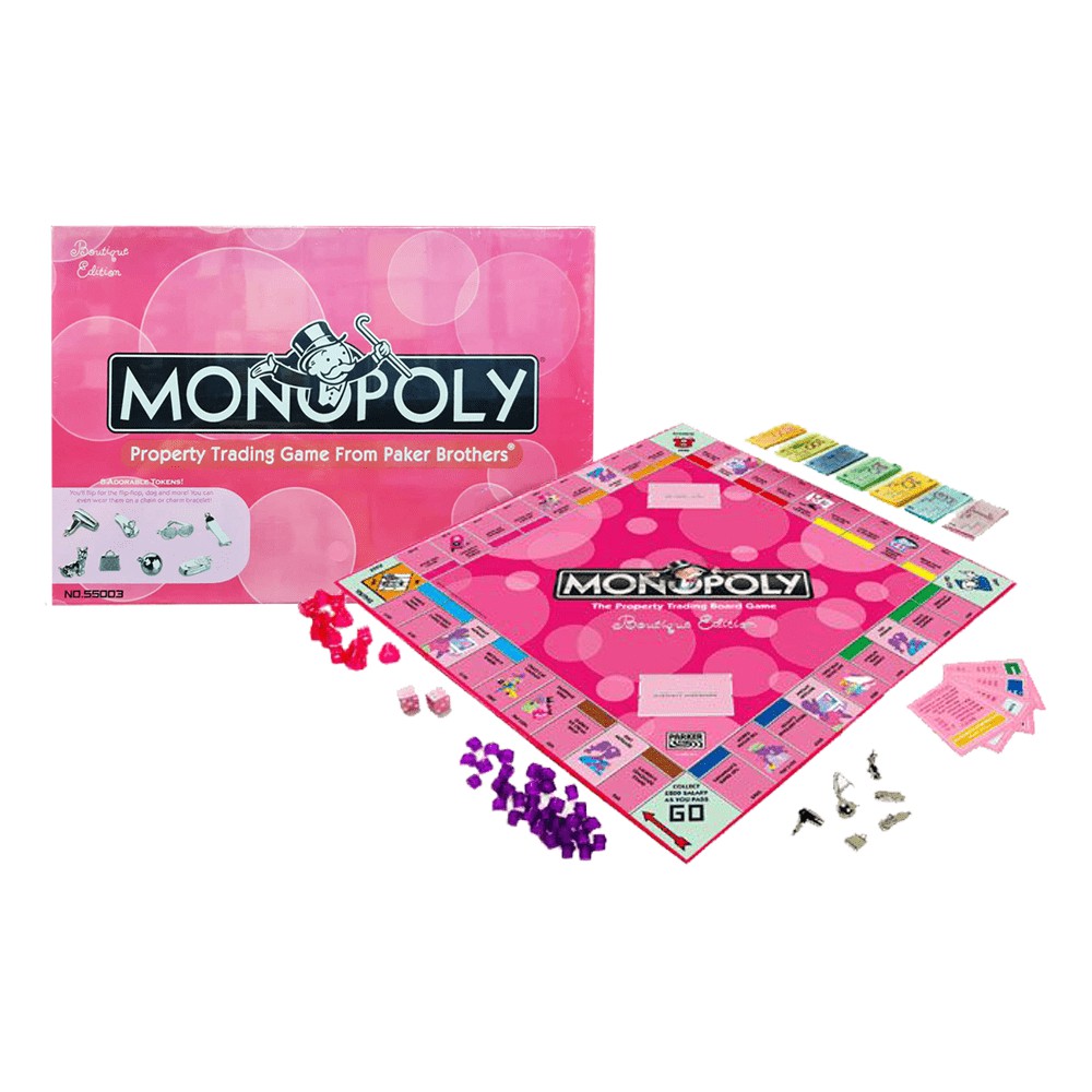 Monopoly Pink : Girl Edition - board Game | Shopee Philippines