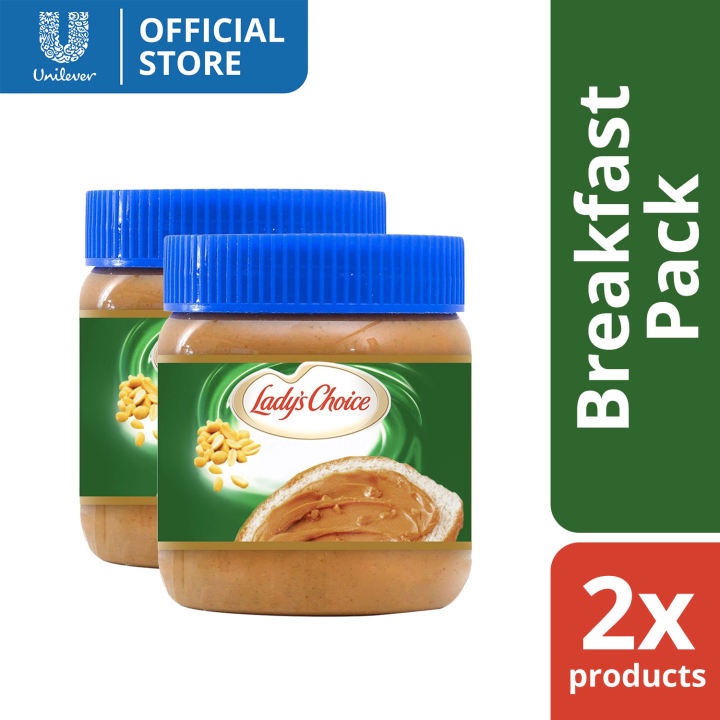 Ladys Choice Chunky And Crunchy Peanut Butter Spread For Sandwiches And Dips 340g 2x Shopee 0996