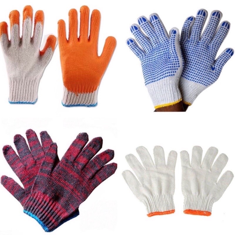 gloves Construction Gloves 90g (PER 1PAIR) | Shopee Philippines