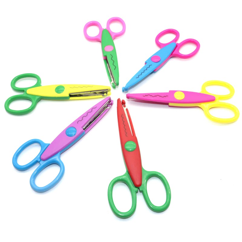 1 Pc Handmade Children DIY Scissors 6 Patterns Album Lace Cartoons Lace ...