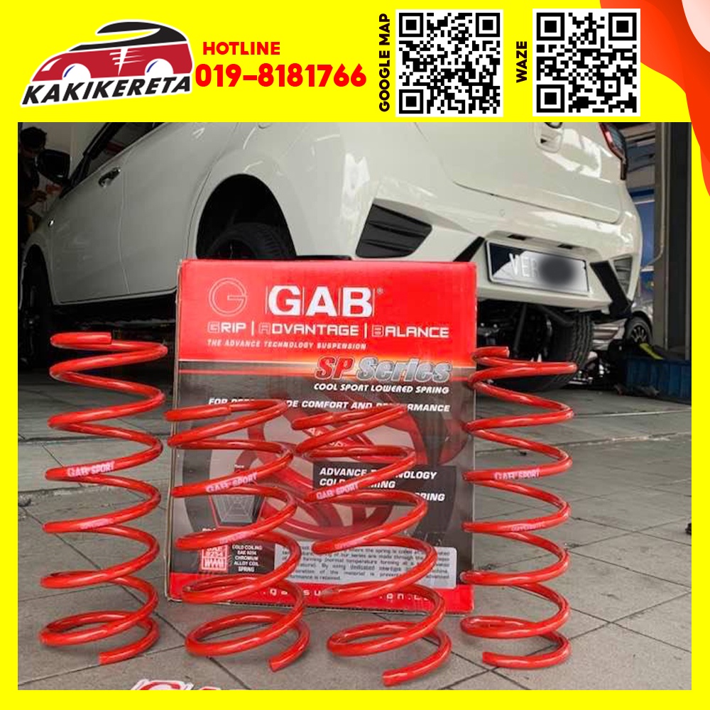 Best PERODUA AXIA GAB SP SPRING COOL SPORT LOWERED SPRING | Shopee ...