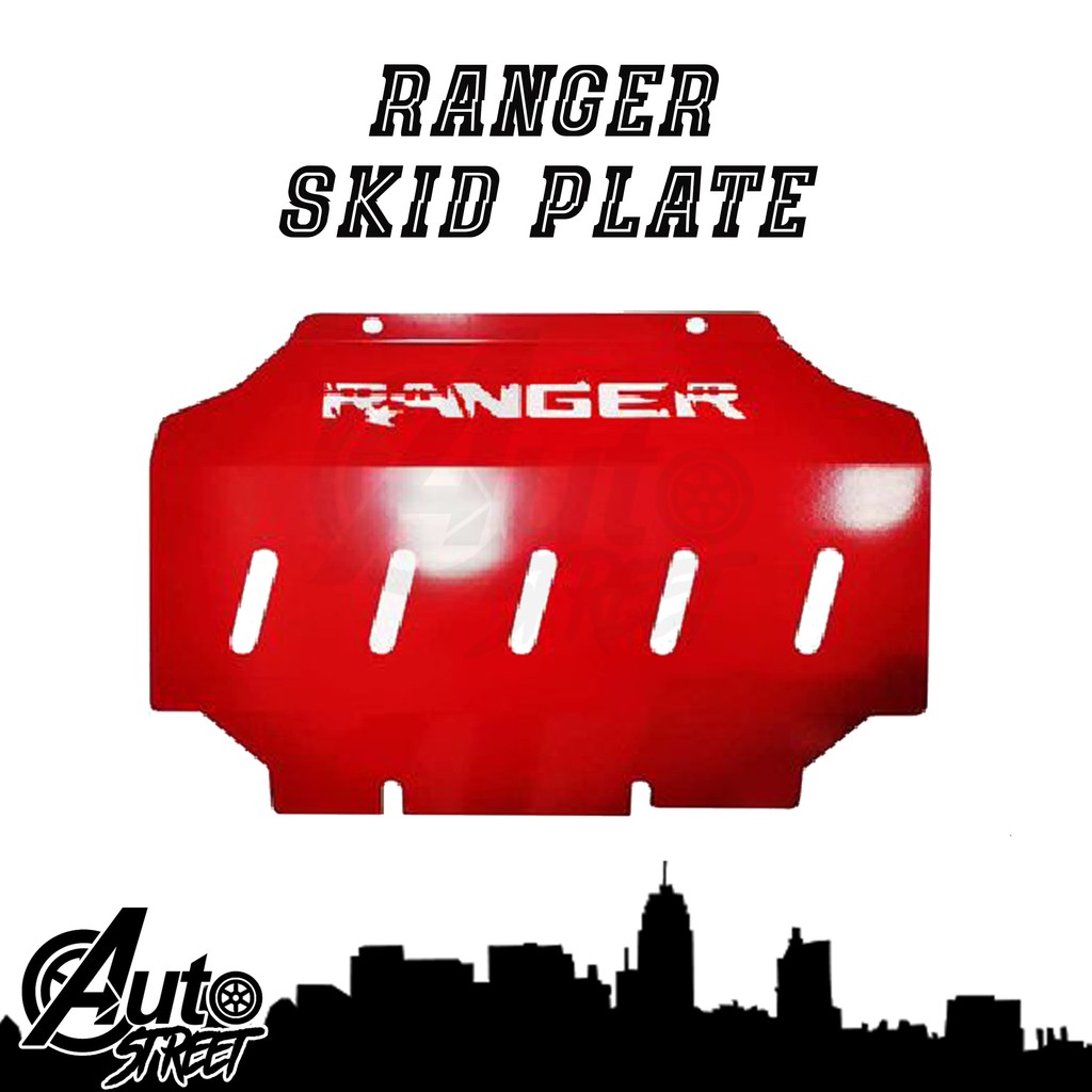 Ford Ranger 2012-2021 Metal Skid Plate (Red) | Shopee Philippines