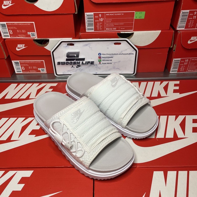 Nike Asuna Slides Photon Dust Dust White Shopee Philippines