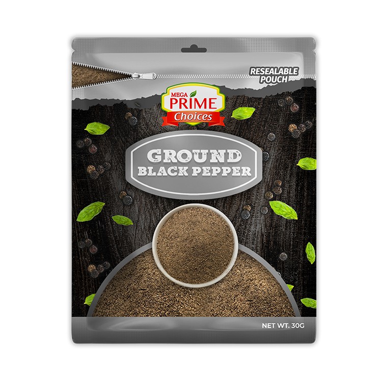 Mega Prime Choices Ground Black Pepper 30g Shopee Philippines