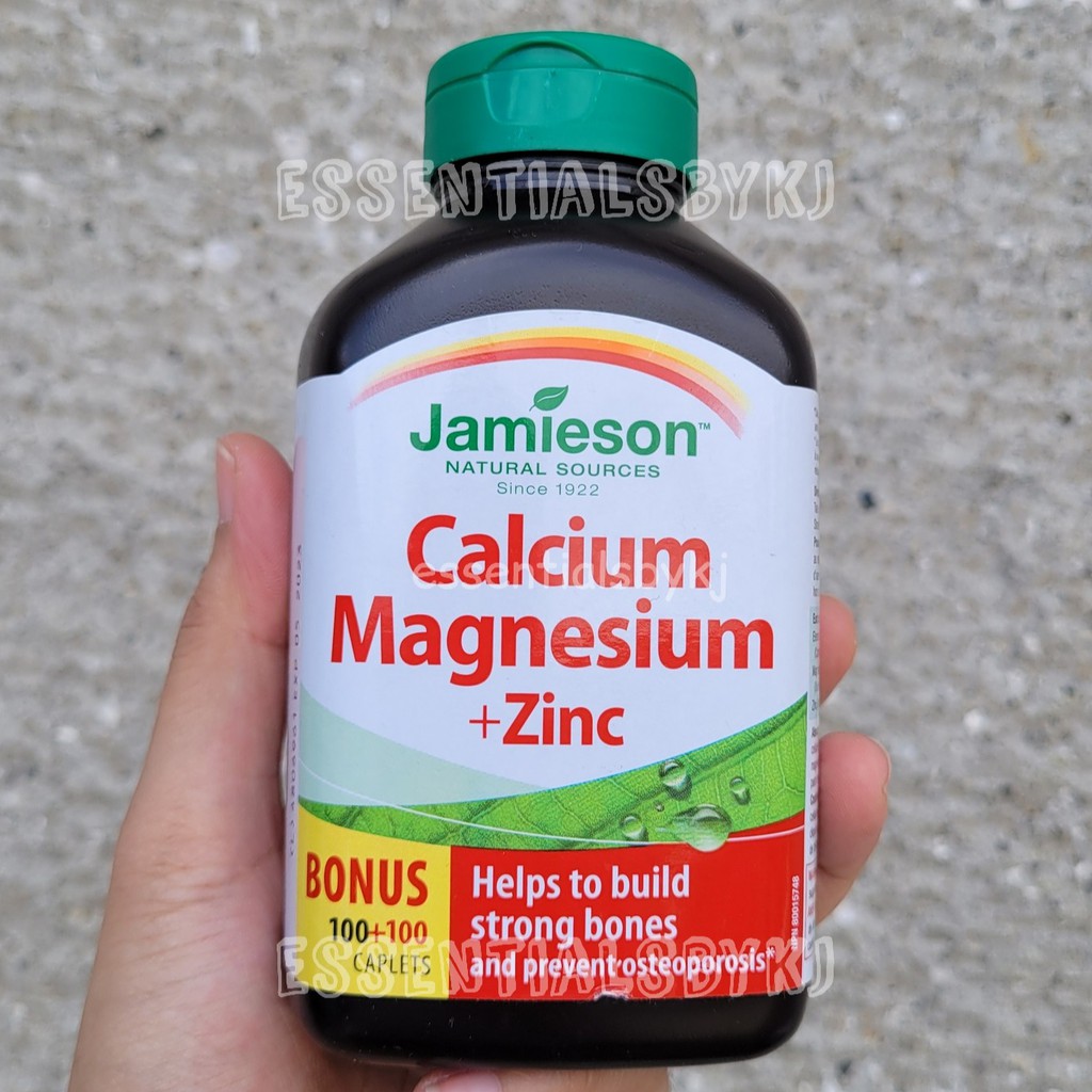 Jamieson Calcium Magnesium + Zinc 200 Caplets Shopee Philippines