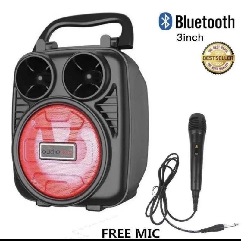 Mini Karaoke Portable Wireless Speaker Bluetooth With Free Mic Easy TO ...
