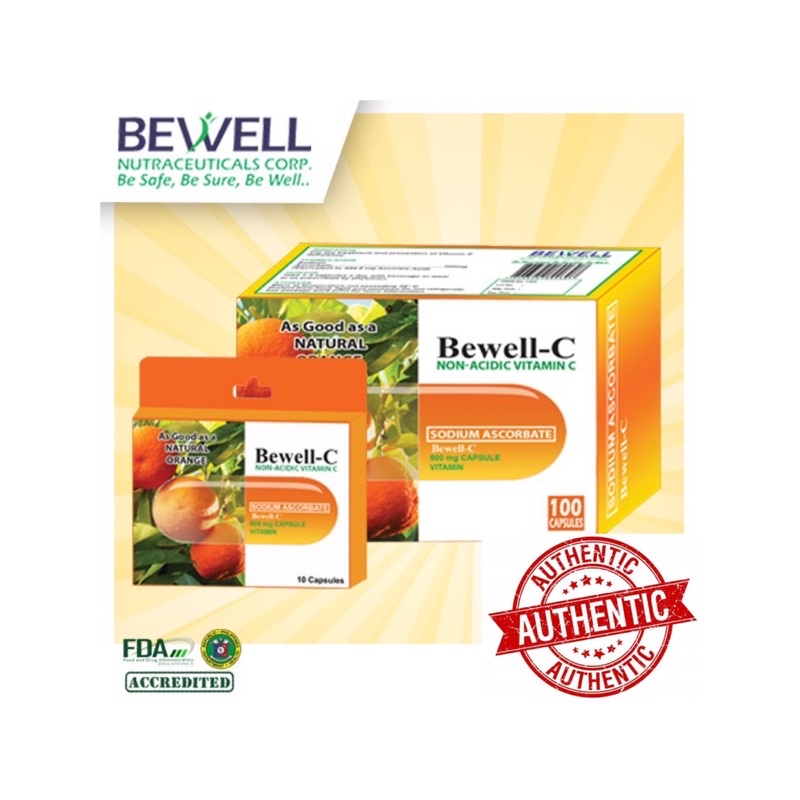 Bewell C Non Acidic Vitamin C 500mg x 100capsules Shopee Philippines