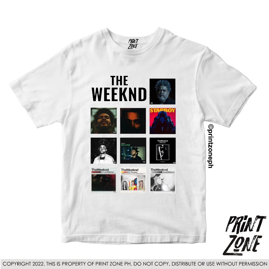THE WEEKND SHIRT VINTAGE ALBUM PRINT ZONE PH