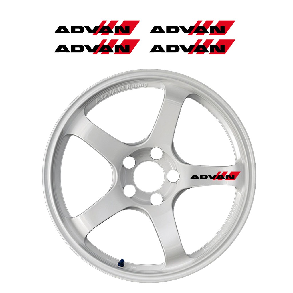 Advan Racing Mags Decals Car Sticker 4pcs good for 4 wheels | Shopee ...