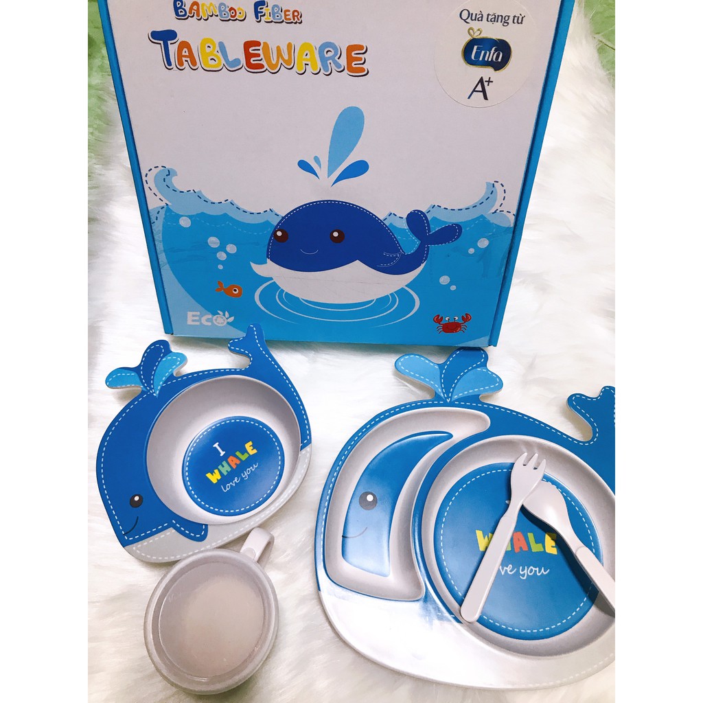 Baby Weaning Set Gift From Enfa A+ Milk (F Fox / Fish Shape) Shopee