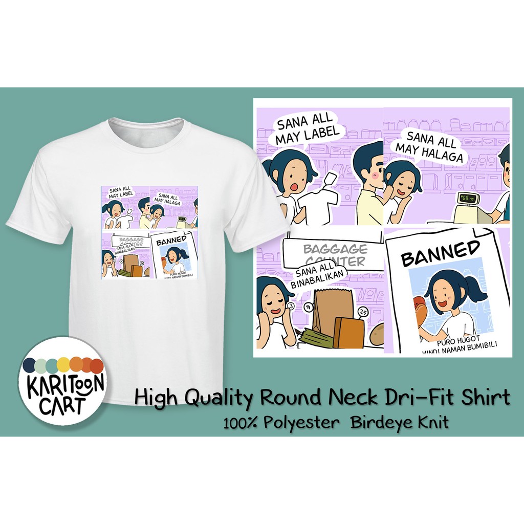 KARITOON SHIRTS by Karitoon daily T-SHIRT SHIRT | Shopee Philippines