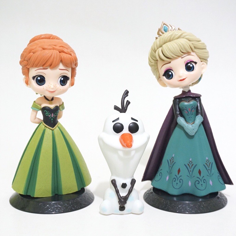 Frozen 1 / 2 Elsa Anna Olaf Cake Toy Topper Princess Collectibles Chibi ...