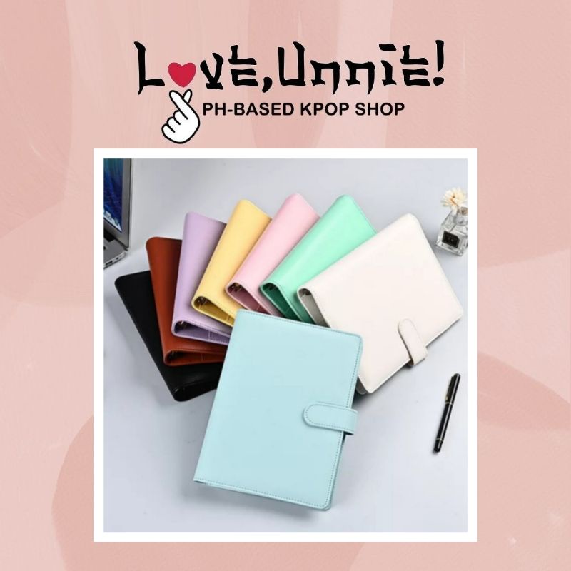 [ON HAND] MACARON PU LEATHER BINDER | Shopee Philippines