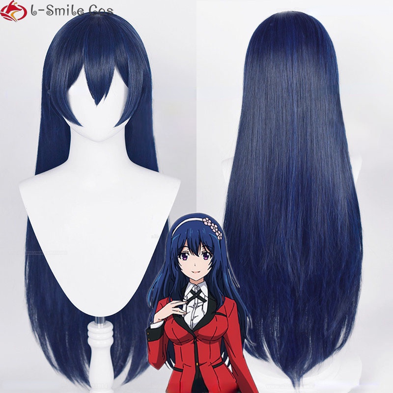 Anime Kakegurui Twin Hanatemari Tsuzura Cosplay Wig 80cm Long Blue Black Heat Resistant Synthetic Hyuga Hinata Wigs Shopee Philippines