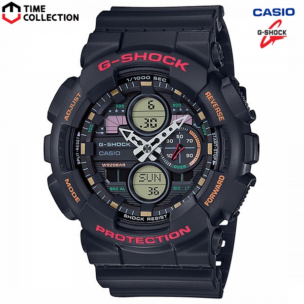 Casio G shock GA 140 1A4 Digital Analog Rubber Strap Watch For Men