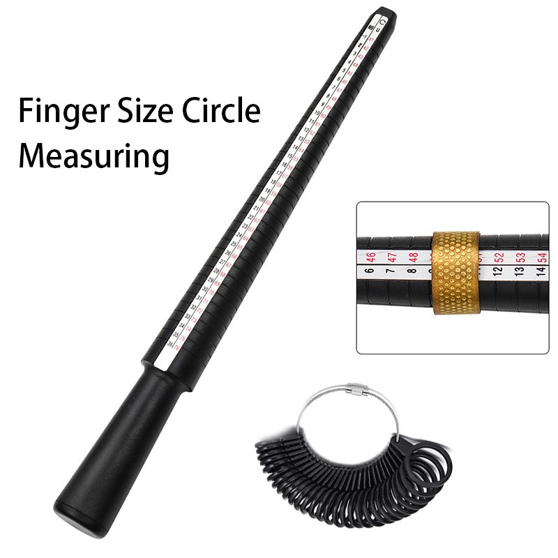 US/HK Size Professional Ring Size Mandrel Stick Finger Gauge Ring Sizer ...