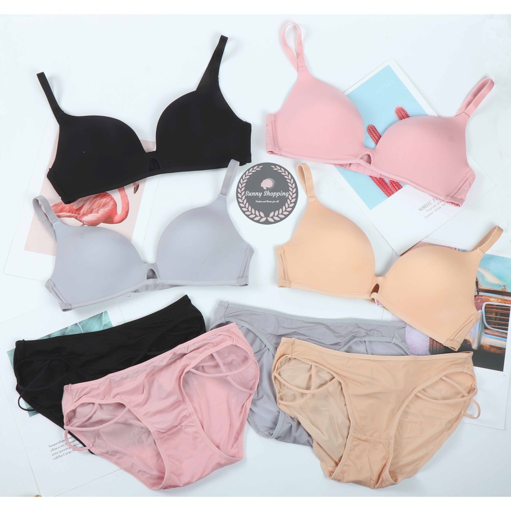 Cup B High Quality Nonwire Seamless Terno Set Bra and Panty Size: 32-38B  #B05