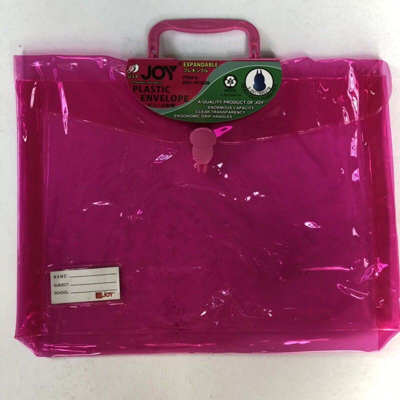 joy Expandable plastic envelope push lock with handle long Shopee