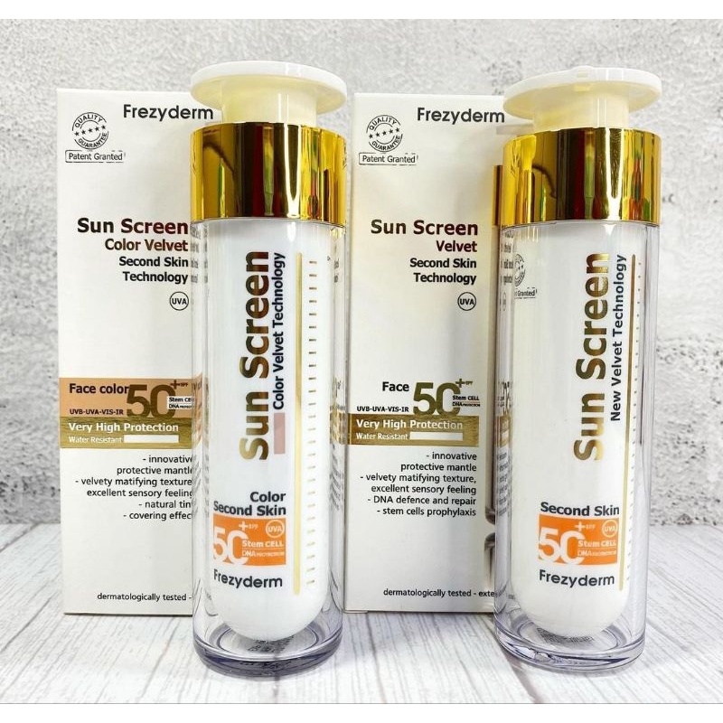 Frezyderm Sunscreen Velvet Face SPF50+ (Clear or Tinted) Shopee