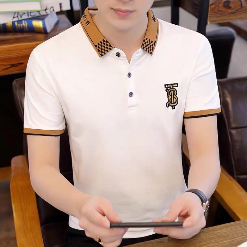 Korean fashion polo shirt for men (can fit SMALL to LARGE) | Shopee ...