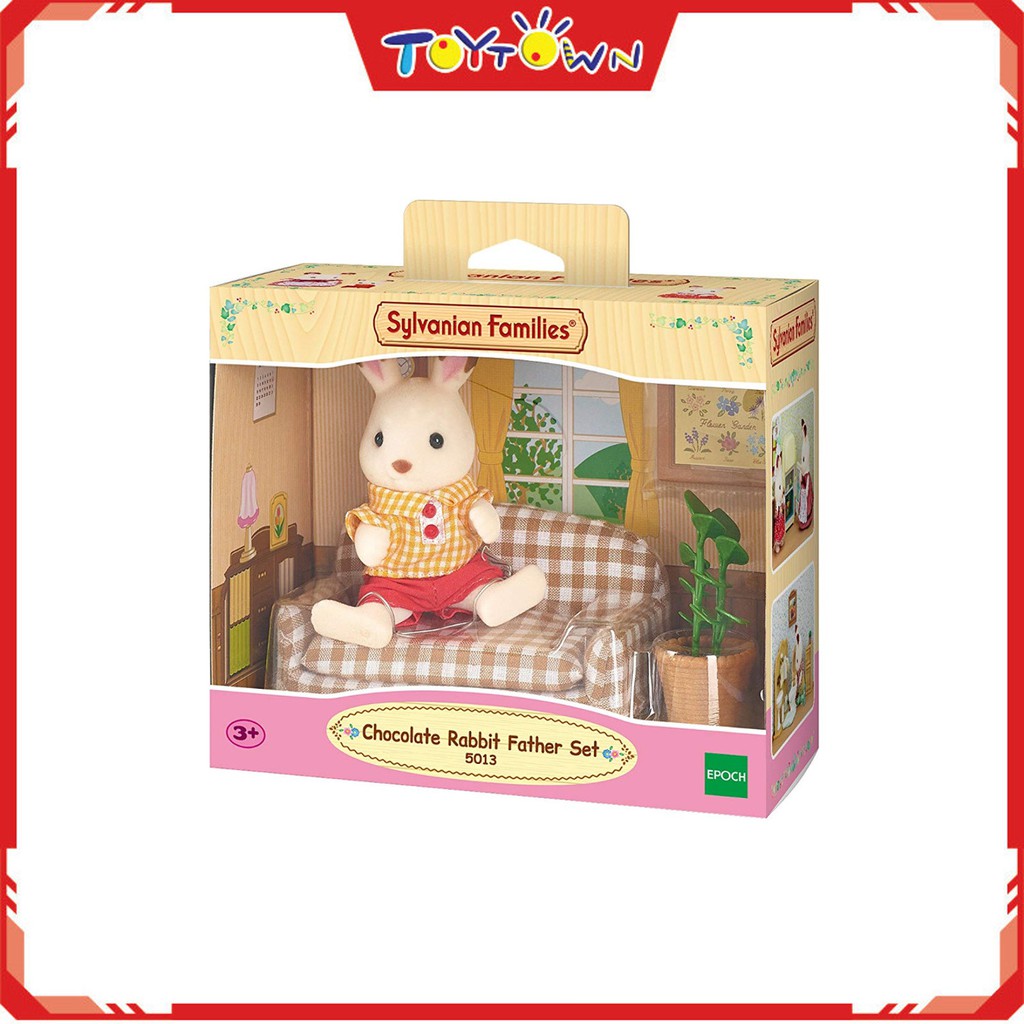 Sylvanian families chocolate store rabbit father set