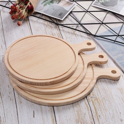 Pine pizza tray, bamboo and wood round pizza tray, restaurant special ...