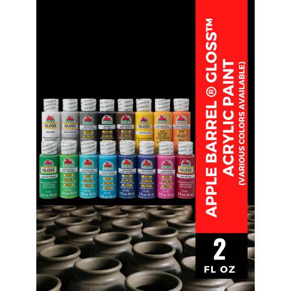 NON TOXIC Apple Barrel Acrylic Paint 2 oz PLAID Part 1 of 2 (Kids