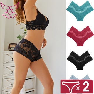 Women's Hollow Out Underwear Women Lace Bra Brief Set Breathable