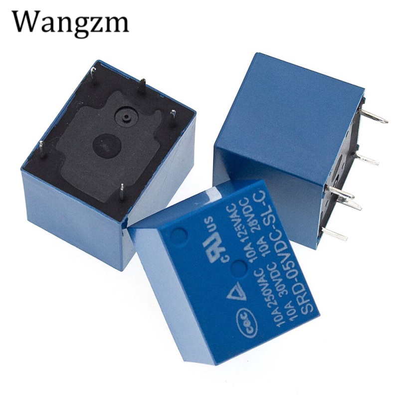 10PCS Dc Power Relay T73 5V 12v 24v SRD5VDCSLC SRD12VDCSLC SRD24VDCSLCPCB Type 5Pin