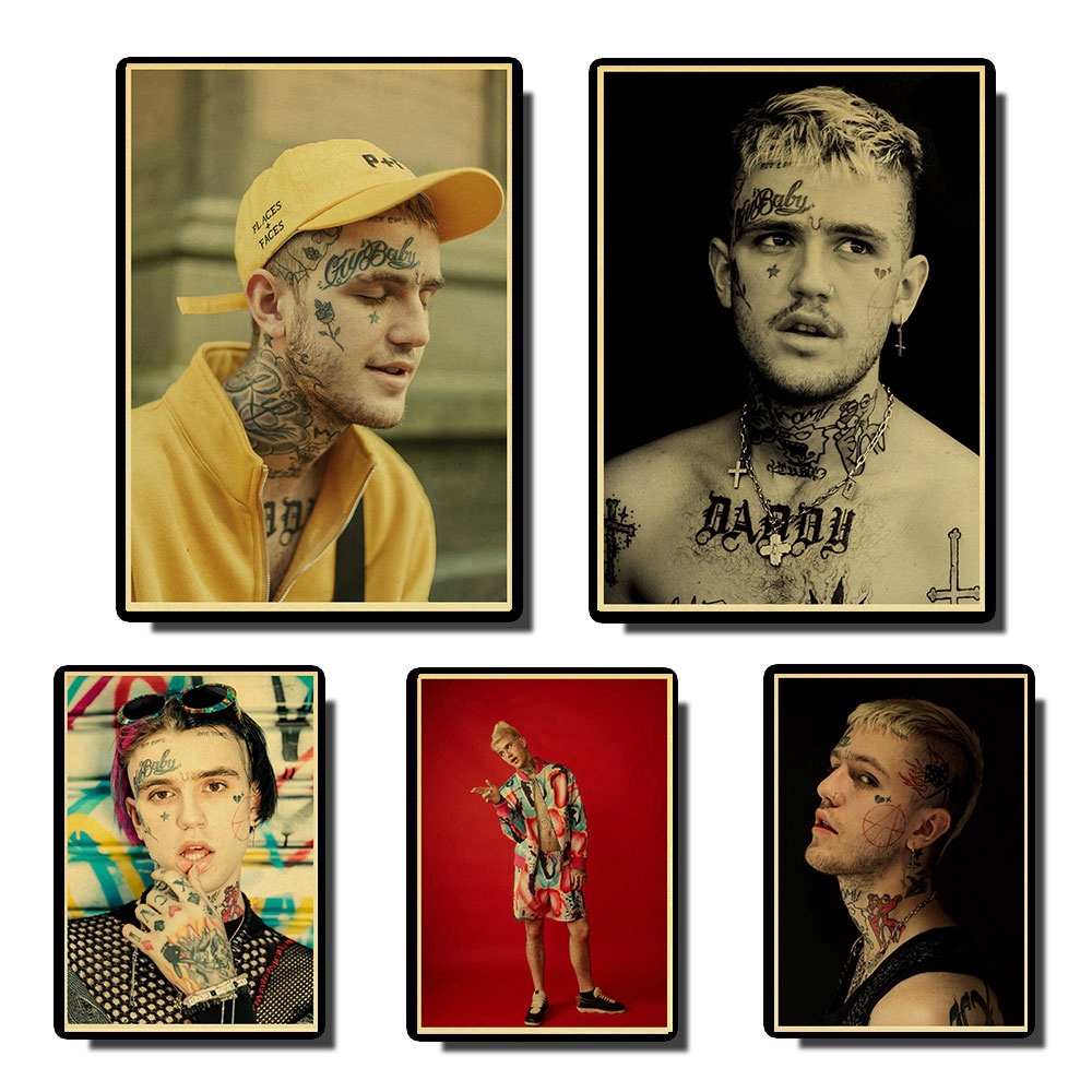 Rapper Lil Peep Vintage poster art Painting Paper Poster Wall Painting ...