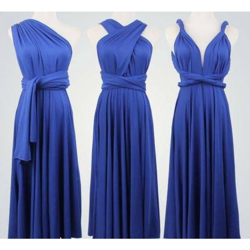 Infinity Dress With Tube Royal Blue | Shopee Philippines