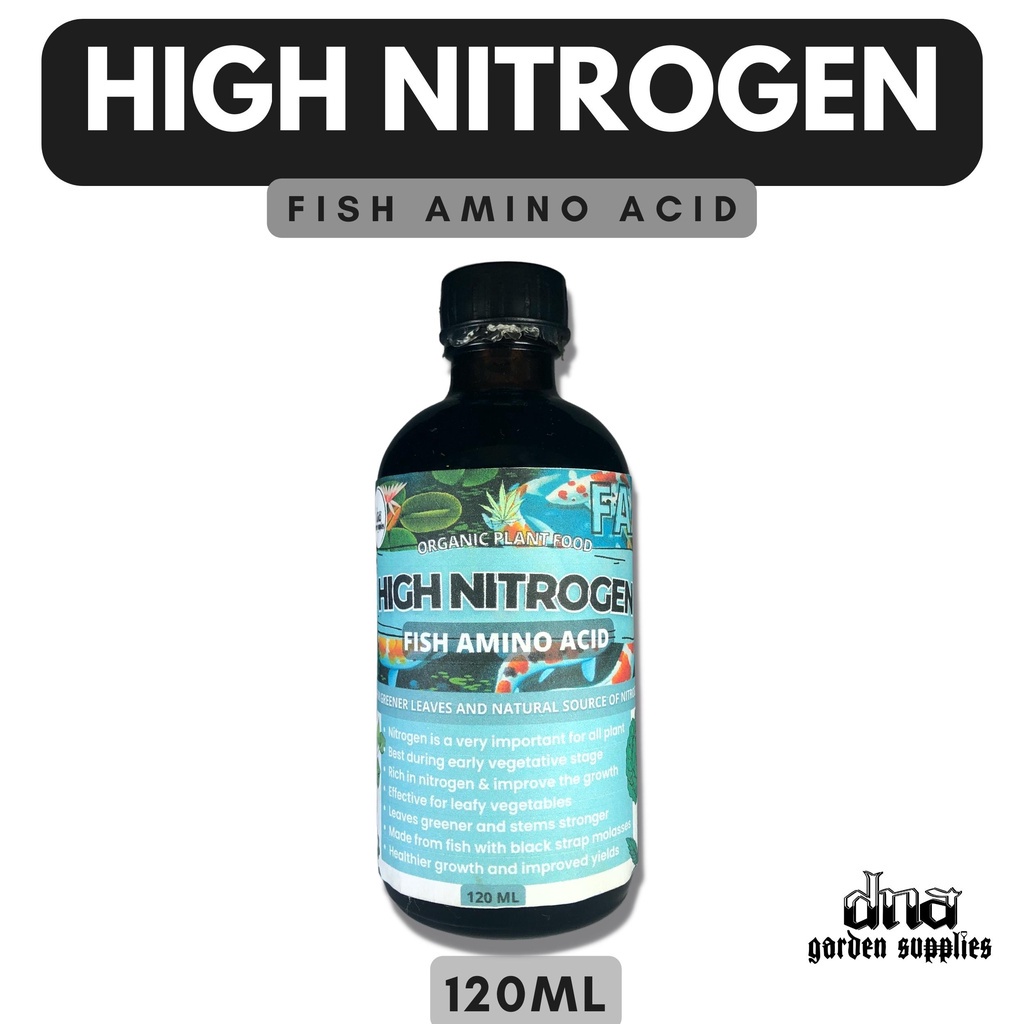 ♦ Dna High Nitrogen / Fish Amino Acid / Faa Organic Fertilizer For