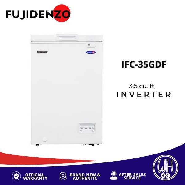 Fujidenzo 3 5 Cu Ft Hd Inverter Chest Freezer Ifc 35gdf Shopee