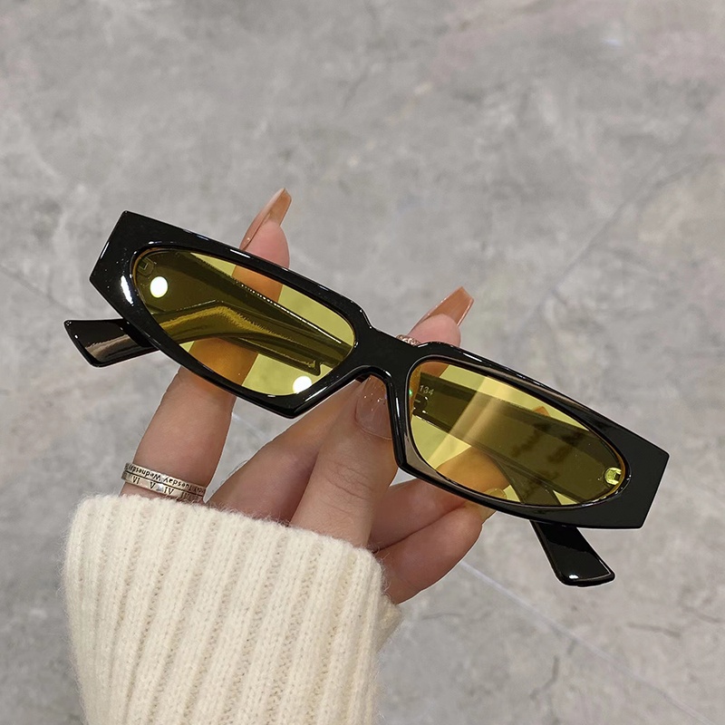 New Vintage Personalized Small Frame Sunglasses Trendy Fashion Aesthetic  Shades for Beach Women UV400 Eyewear