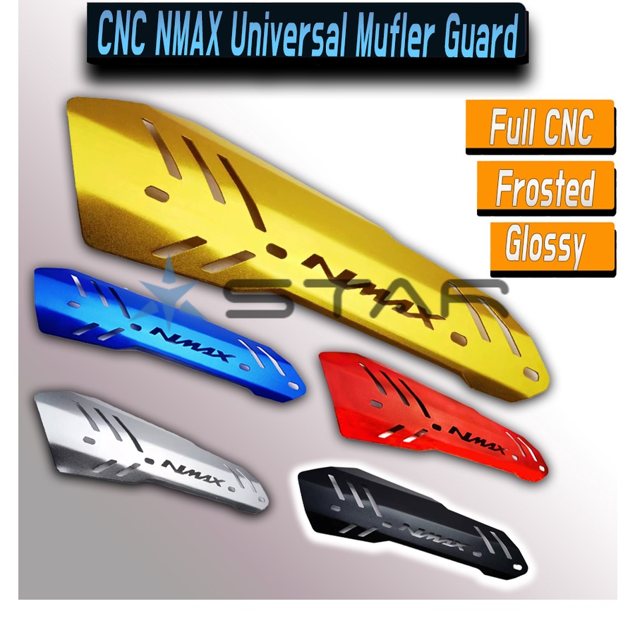 Sky Full Cnc Nmax Universal Heat Guard Muffler Protector Frosted Glossy New Muffler Cover