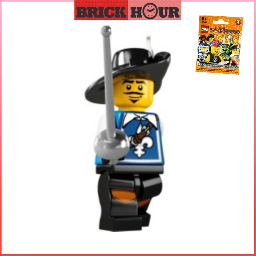 8804 -3 LEGO Minifigure Series 4 - Musketeer (MISP) | Shopee Philippines