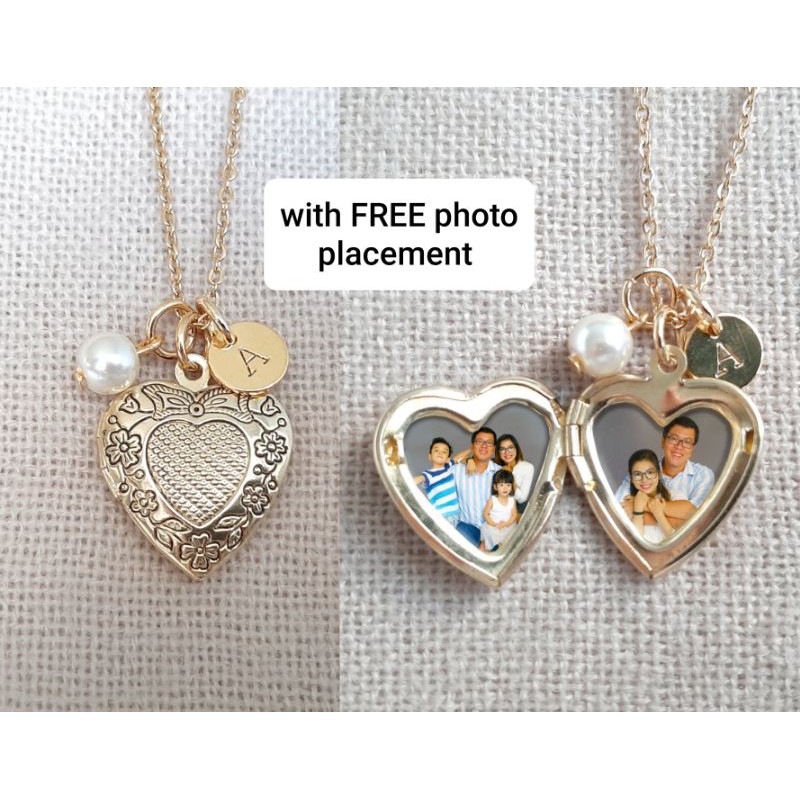 Gold Heart mesh locket necklace | Shopee Philippines