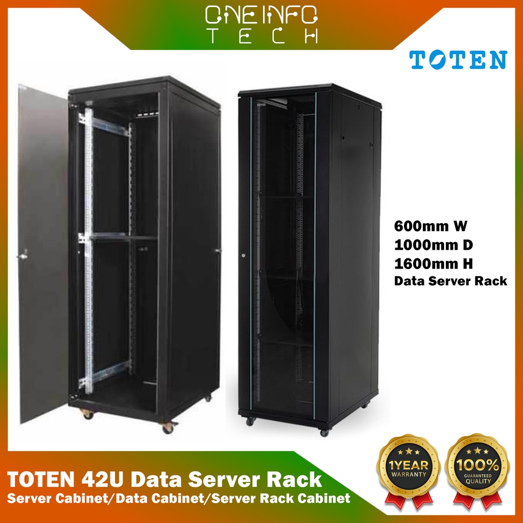 TOTEN 42U Cabinet 600mmWX1000mmDX2000mmH Data Server Rack /Server Data ...