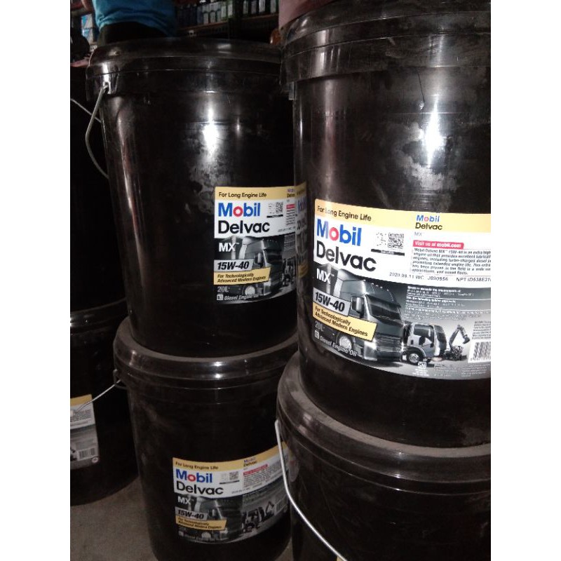 Mobil delvac MX 15w-40 CI-4 Diesel Pail 20 liters | Shopee Philippines