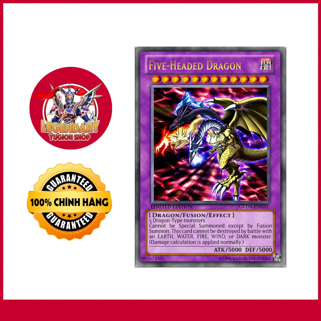 Original Yugioh Cards] Five-Headed Dragon - Original Art - Big5 Group Card  Owner | Shopee Philippines
