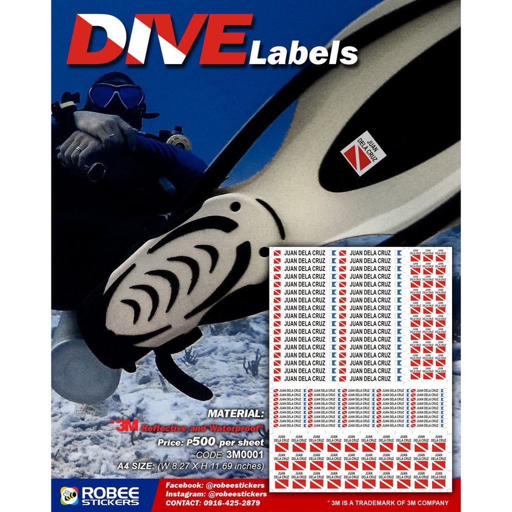 Sticker Decals Personalized 3M Reflectorized Robee Stickers Shopee Philippines