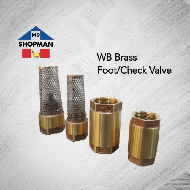 Wb Brass Foot Valve Check Valve 1/2 / 3/4 / 1