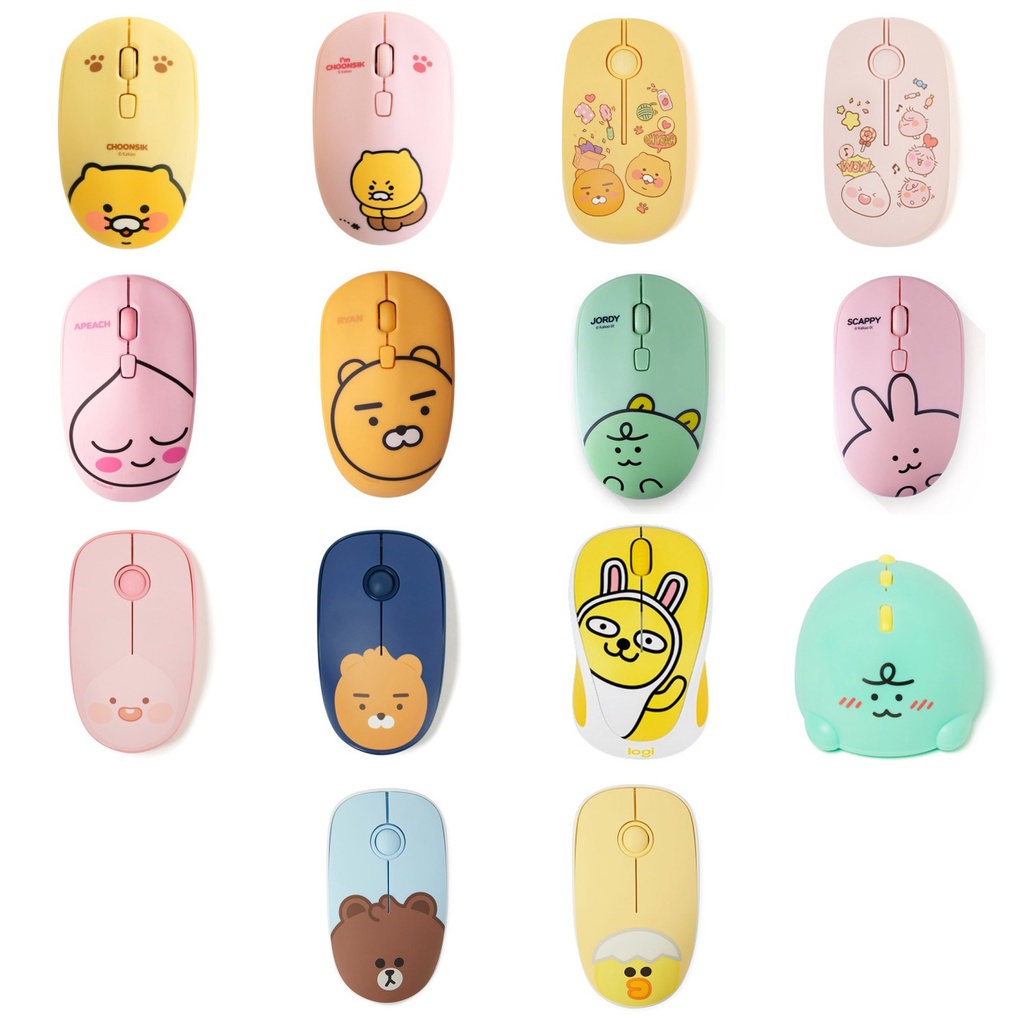 Kakao Line Friends Wireless Mouse Collection Official From Korea