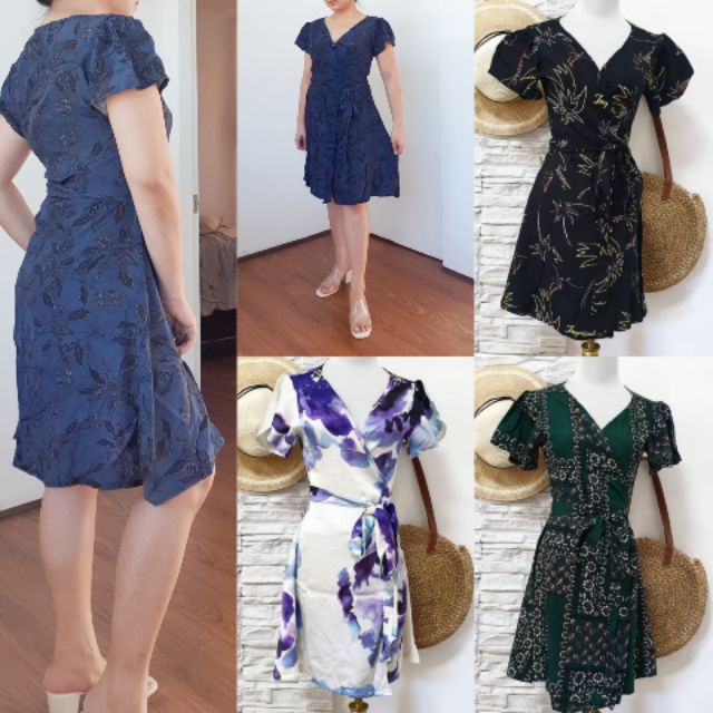 Shopee cheap wrap dress