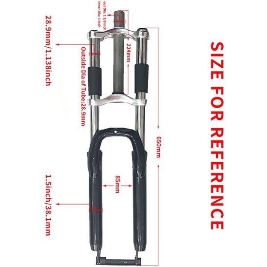 Double crown downhill cheap fork