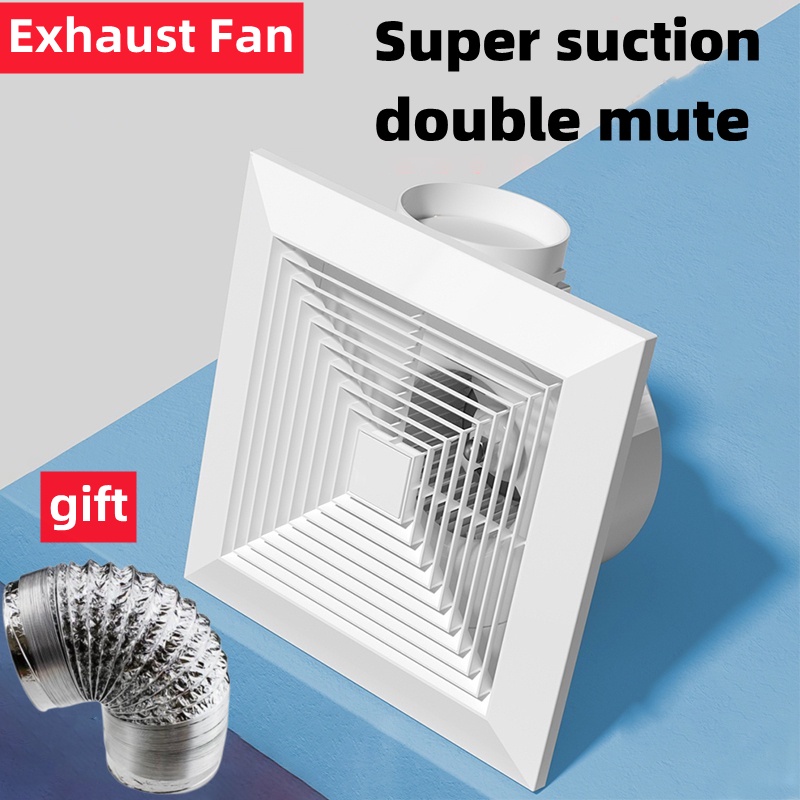 Super silent exhaust fan ceiling mute large suction louver ventilation
